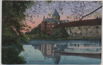 AK Schloss Linnep b. Lintorf Breitscheid Ratingen Feldpost 1916