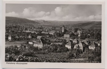 VERKAUFT !!!   AK Foto Würzburg Heidingsfeld Blick vom Katzenberg 1950