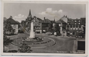 AK Foto Kaiserslautern Am Fackelrondell 1945