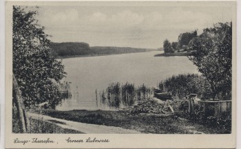 AK Langs-Theerofen Grosser Lubowsee b. Driesen Drezdenko Neumark Polen 1941