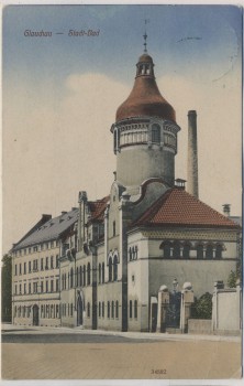 AK Glauchau Stadt-Bad 1911
