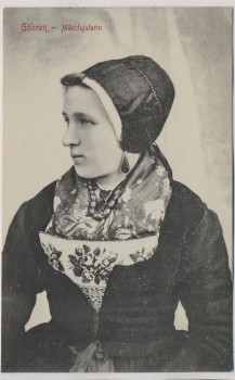 VERKAUFT !!!   AK Göhren Mönchguterin in Tracht b. Binz Sellin Baabe Ostsee Rügen 1905