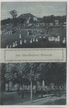 AK Biederitz Alte Oberförsterei 2 Bilder 1910