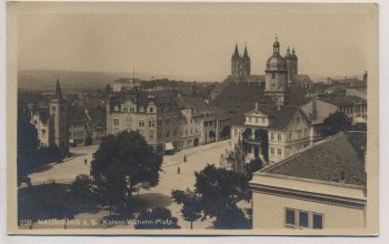 VERKAUFT !!!   AK Foto Naumburg an der Saale Kaiser-Wilhelm-Platz 1913