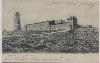 AK Brocken Harz b. Schierke Wernigerode 1906
