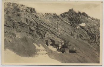 AK Foto Garmisch-Partenkirchen Hotel Schneefernerhaus Münchner Haus Feldpost 1941