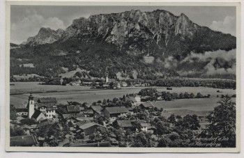 AK Foto Niederaudorf am Inn Ortsansicht mit Kaisergebirge 1940