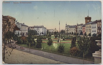 AK Cottbus Kaiser Wilhelmplatz Feldpost 1916