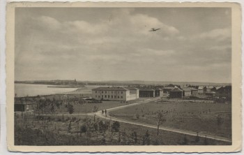 VERKAUFT !!!   AK Foto Rerik Flakartillerieschule Wustrow mit Flieger Feldpost 1943