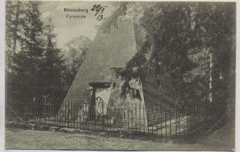 AK Rheinsberg Pyramide 1913