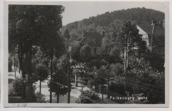 AK Foto Falkenberg (Mark) Straßenansicht Häuser 1938