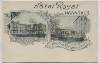 AK Hannover Hotel Royal Bes. Christian Kasten 1900