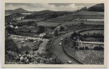 VERKAUFT !!!   AK Nürburgring Einfahrt Menschen Rennwagen b. Adenau 1950