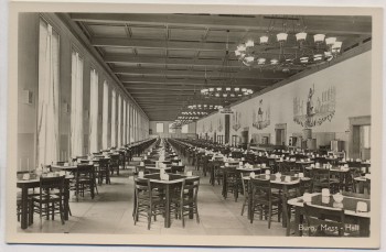 AK Foto Sonthofen Burg-Kaserne Mess-Hall Innenansicht 10 1950 RAR