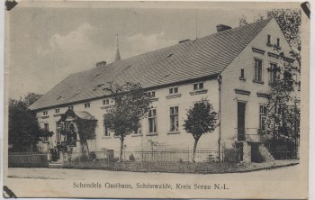 AK Schönwalde Kreis Sorau Schendels Gasthaus Niederlausitz Sieniawa Źarska b. Żary Neumark Ostbrandenburg Polen 1910 RAR