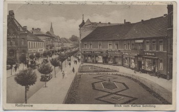 AK Rathenow Blick vom Kaffee Schilling 1930 RAR