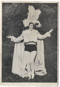 VERKAUFT !!!   AK Ilse Ilona Die weltbekannte Luft- und Drahtseilkünstlerin signiert 1948