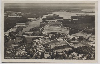 AK Foto Prieros Fliegeraufnahme aus etwa 250 m Höhe 1931