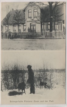 AK Schreyer'sche Försterei Zeven und der Park 1910 RAR Sammlerstück