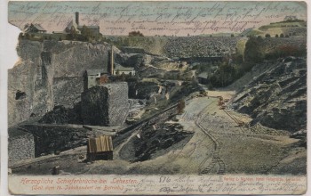 VERKAUFT !!!   AK Lehesten (Thüringer Wald) Herzogliche Schieferbrüche 1905