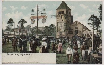 AK Gruss vom Oktoberfest München Ottmar Zieher 1900