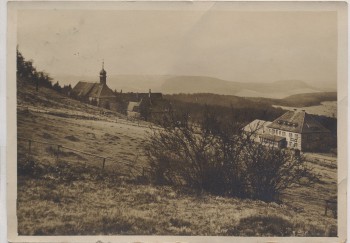 VERKAUFT !!!   AK Foto Kreuzberg Kloster und Kreuzberggasthof Braun b. Bischofsheim an der Rhön 1931