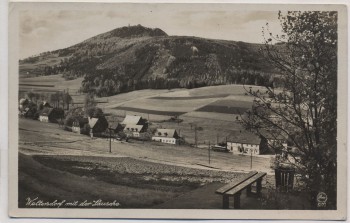AK Foto Waltersdorf mit der Lausche Ortsansicht b. Großschönau 1949