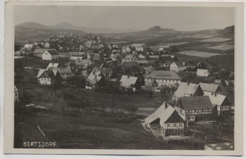 AK Foto Bertsdorf-Hörnitz Ortsansicht b. Zittau 1941