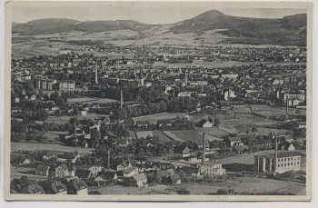AK Warnsdorf Varnsdorf Blick vom Burgsberg Böhmen Tschechien 1940