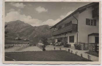 AK Foto Terrassen Cafe Dreher am Hessing b. Bayerisch Gmain Bad Reichenhall 1937