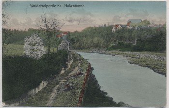AK Muldentalpartie bei Hohentanne b. Großschirma 1910