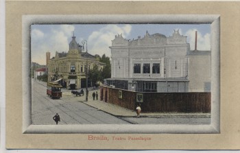 AK Braila Brăila Theater Teatru Passalaqua Rumänien 1917