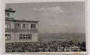 AK Foto Stürmerbaude Sudetengau b. Nové Město (Moldava) Hrob Klostergrab Tschechien 1935