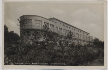 AK Foto Solingen Städt. Krankenanstalten Erweiterungsbau 1935