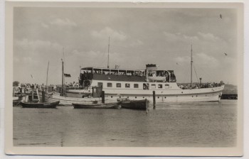 VERKAUFT !!!   AK Foto Vitte auf Hiddensee Überfahrtsdampfer 1958