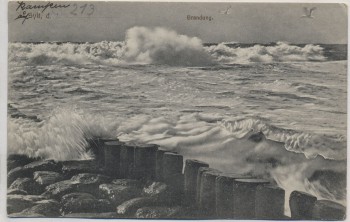 AK Sylt Brandung 1910