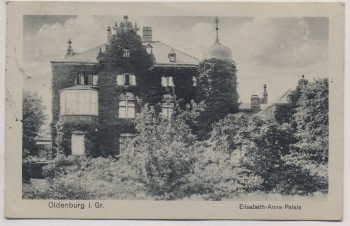 AK Oldenburg Elisabeth-Anna-Palais 1926