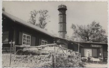 AK Foto Berggasthaus Geisingberg b. Geising Altenberg 1959