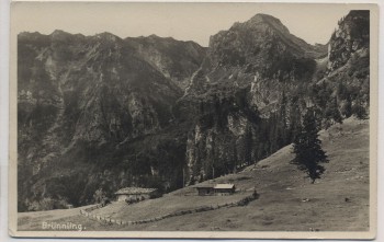 VERKAUFT !!!   AK Foto Brünnling Bründlingalm b. Hochfelln Bergen (Chiemgau) 1930