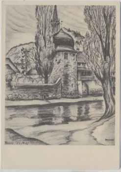Künstler-AK Reimesch Thann an der Thur Elsaß Haut-Rhin Frankreich Das größere Reich VDA Nr. 9 1935