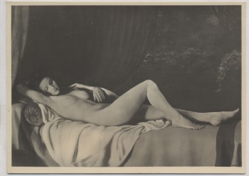 Künstler-AK Johann Schult Die Ruhende Akt München Haus der Deutschen Kunst HDK 410 1935