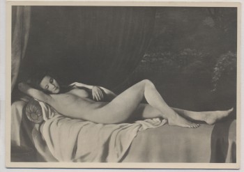 Künstler-AK Johann Schult Die Ruhende Akt München Haus der Deutschen Kunst HDK 410 3 1935