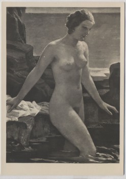 Künstler-AK Richard Klein Badende Akt Frau München Haus der Deutschen Kunst HDK 578 1935