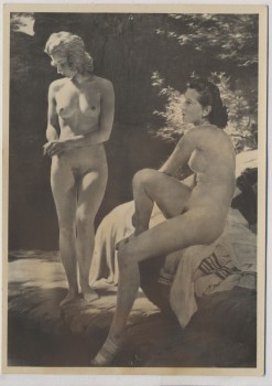Künstler-AK Johann Schult Im Lebensfrühling Akt 2 Frauen München Haus der Deutschen Kunst HDK 411 1935