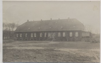 VERKAUFT !!!   AK Foto Küssow über Neubrandenburg Hausansicht Gut Landpoststempel 1937 RAR