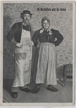 VERKAUFT !!!   Künstler-AK De Neideiteln und ihr Anton Plauen im Vogtland 1920