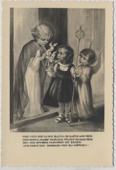 Künstler-AK Christkind Kinder Engel Verlag Institut Niedernburg Passau Nr. 18 1920