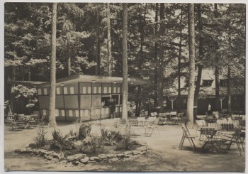 AK Foto Ziegelroda Querfurt HO-Waldgaststätte Tierpark Hermannseck 1966