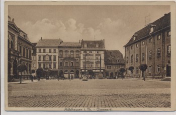 VERKAUFT !!!   AK Mühlhausen in Thüringen Obermarkt 1910