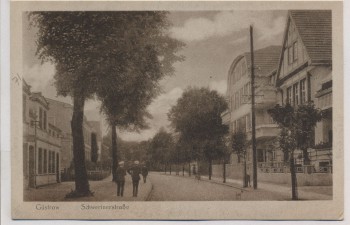 AK Güstrow Schweriner Straße 1920 RAR